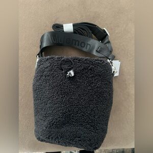 lululemon athletica Black Crossbody Bucket Bag